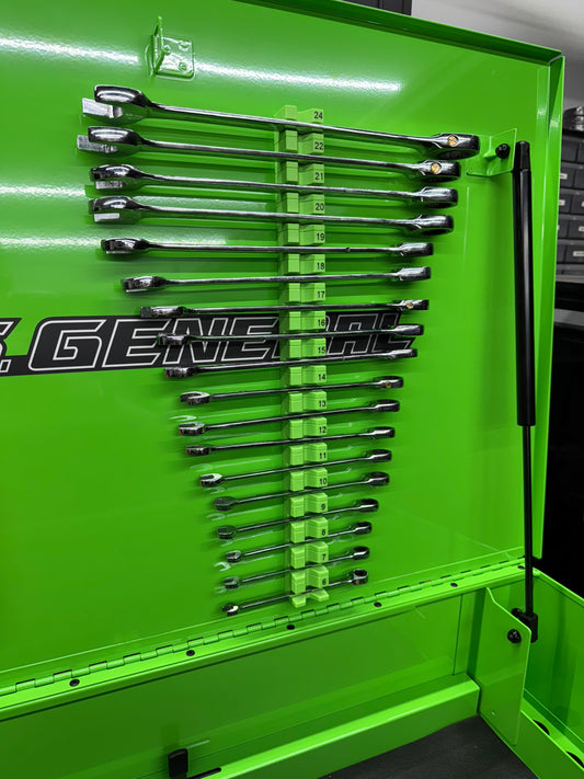 Magnetic Vertical Wrench Holders.